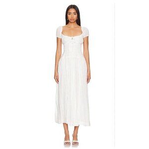 $108 Free People Feeling Bonita Boho Beach Midi Maxi Long Dress Small S Gauze